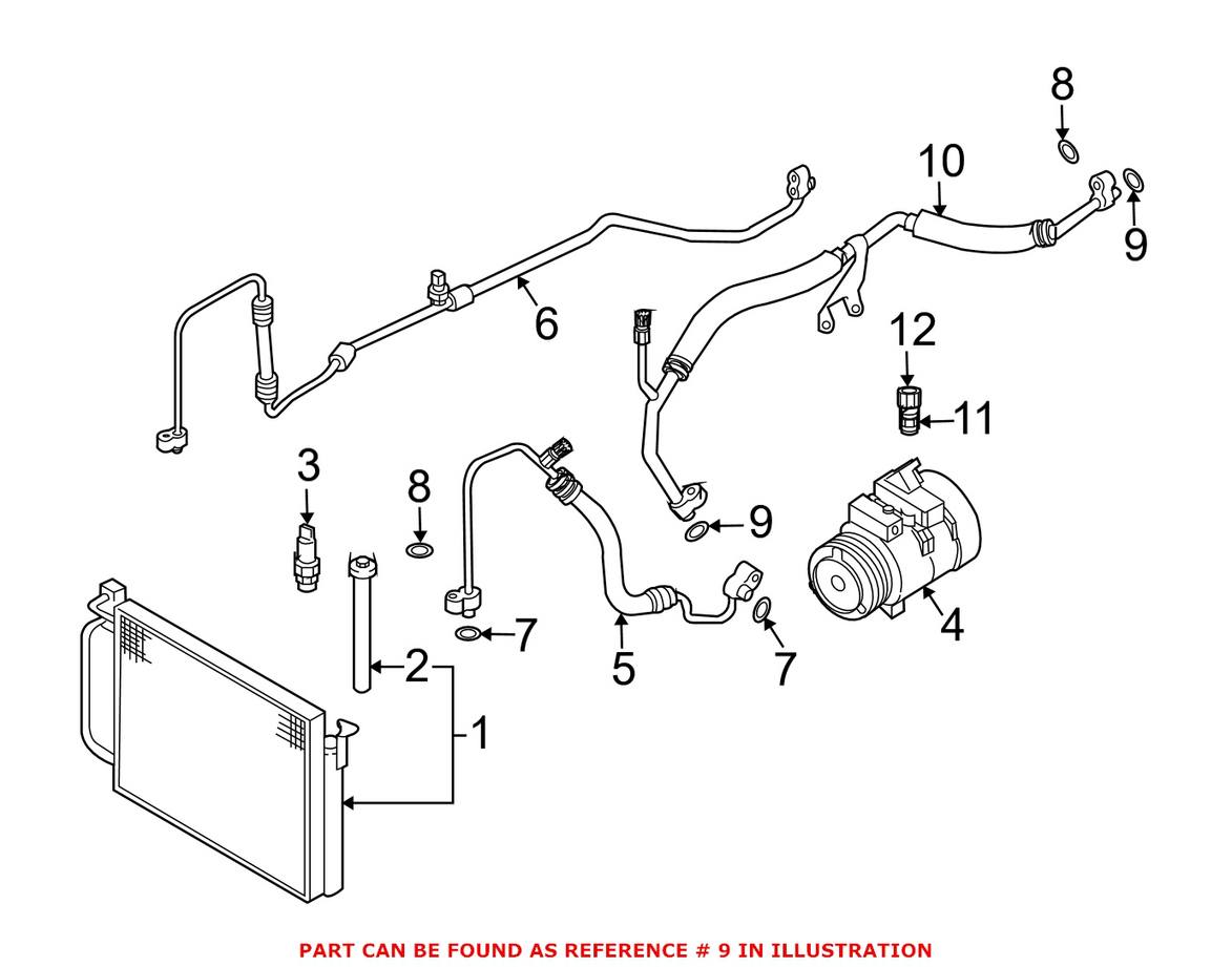 BMW O-Ring (A/C Line) 64538375742